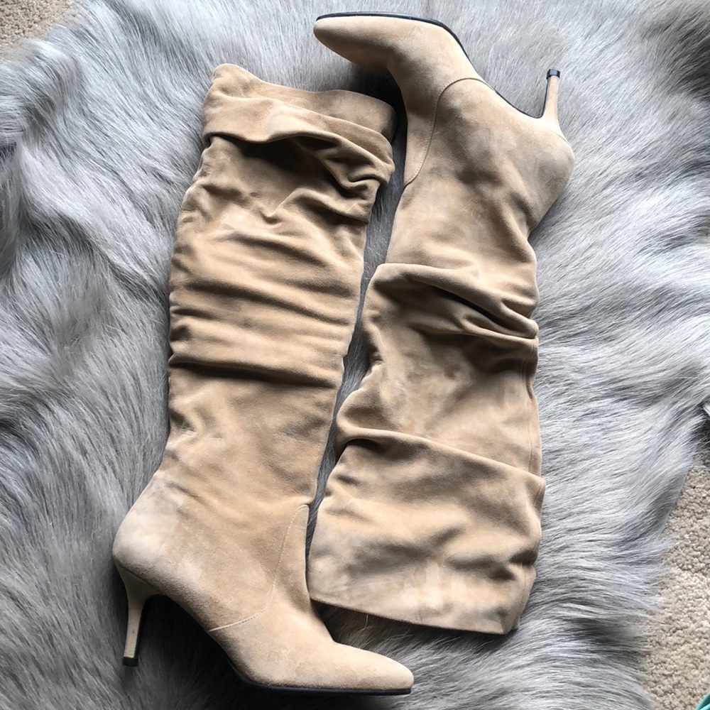 New Stuart Weitzman Lafayette Slouch Boots 5.5 - Picture 2 of 8